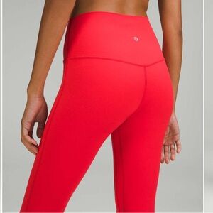 Lululemon Align 21" Crop - Love Red size 6